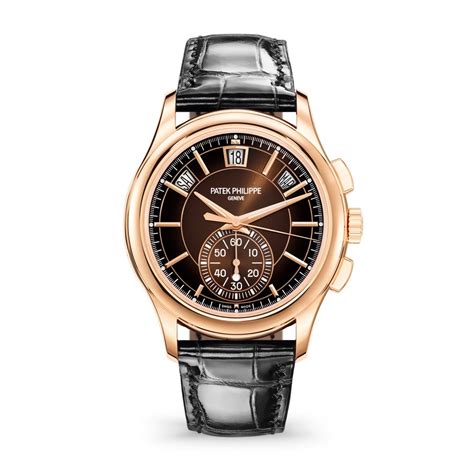 patek philippe rose gold annual calendar chronograph gray dial